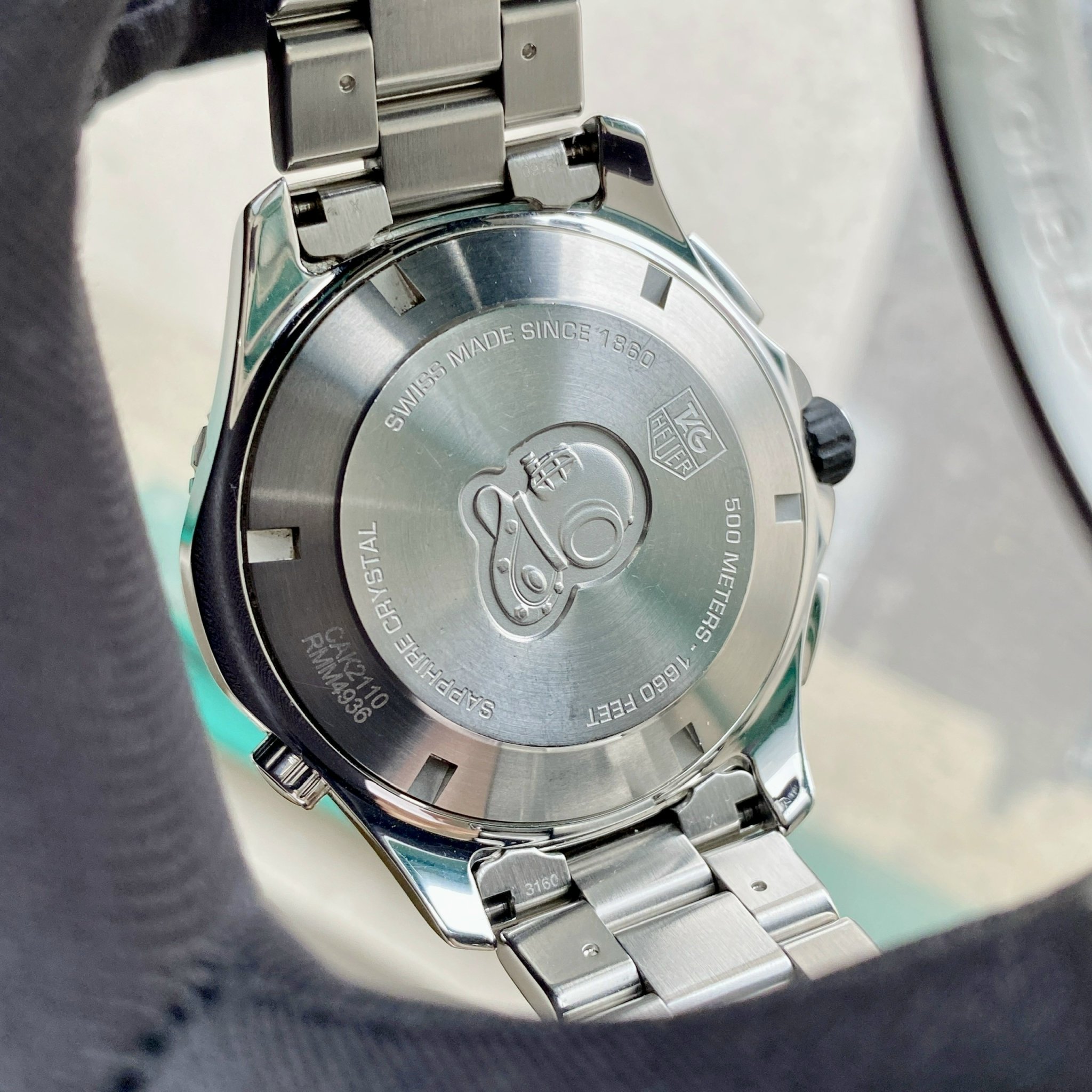 Tag Heuer Aquaracer Black dial Chronograph Diver 500m Ceramic 